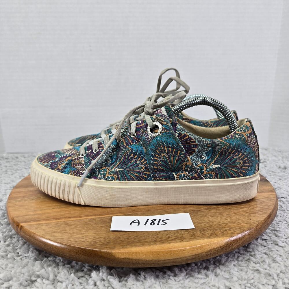 Onitsuka Tiger Womens 9.5 OK Basketball Acai Glacier Peacock Paisley Sneakers